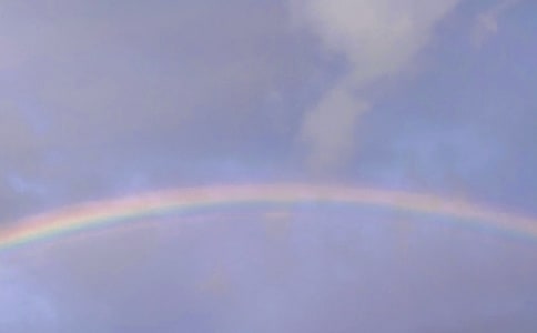 看到彩虹的心情说说